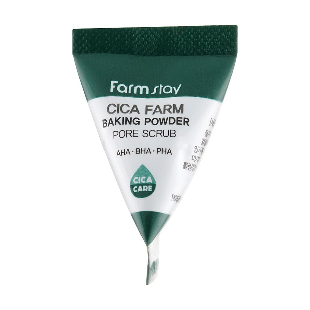 Содовий скраб для обличчя FarmStay Cica Farm Baking Powder Pore Scrub з центелою азіатською, 7 г